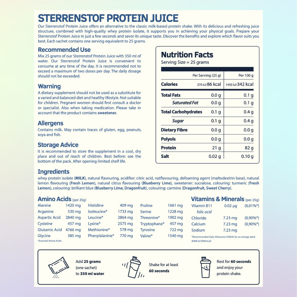 Stardust Protein Juice Sample Box