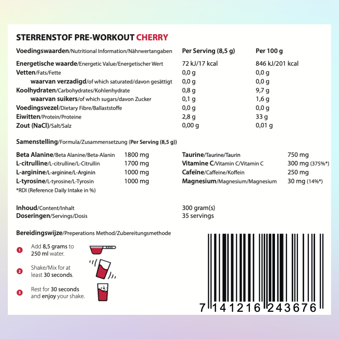 Sterrenstof Pre-Workout