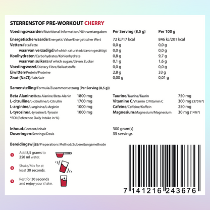 Sterrenstof Pre-Workout
